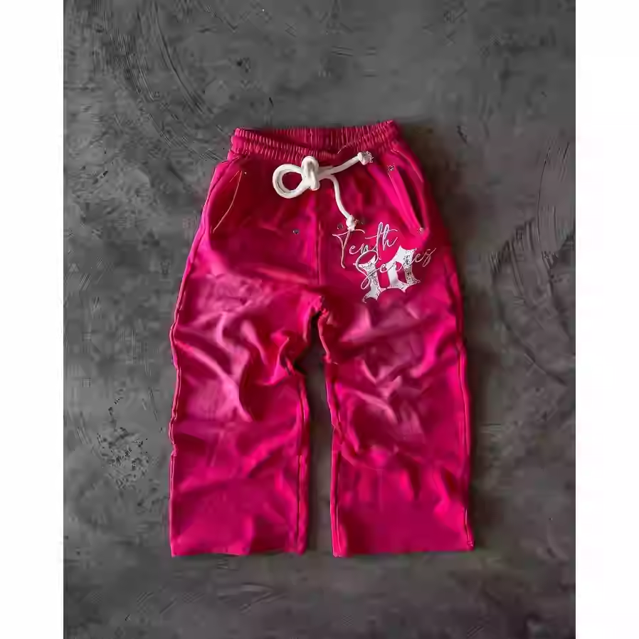 Letter Embroidered Sweatpants