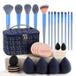 Professional Makeup Brush and Powder Puff Set 46 Pieces