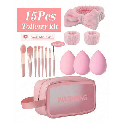 Professional Makeup Brush and Powder Puff Set 46 Pieces