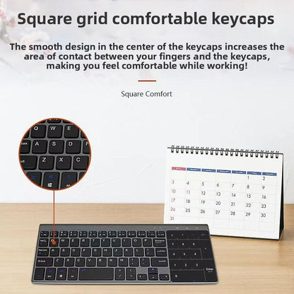 Wireless Bluetooth Mini Keyboard with Touch and Digital Pad
