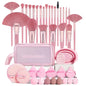 Professional Makeup Brush and Powder Puff Set 46 Pieces
