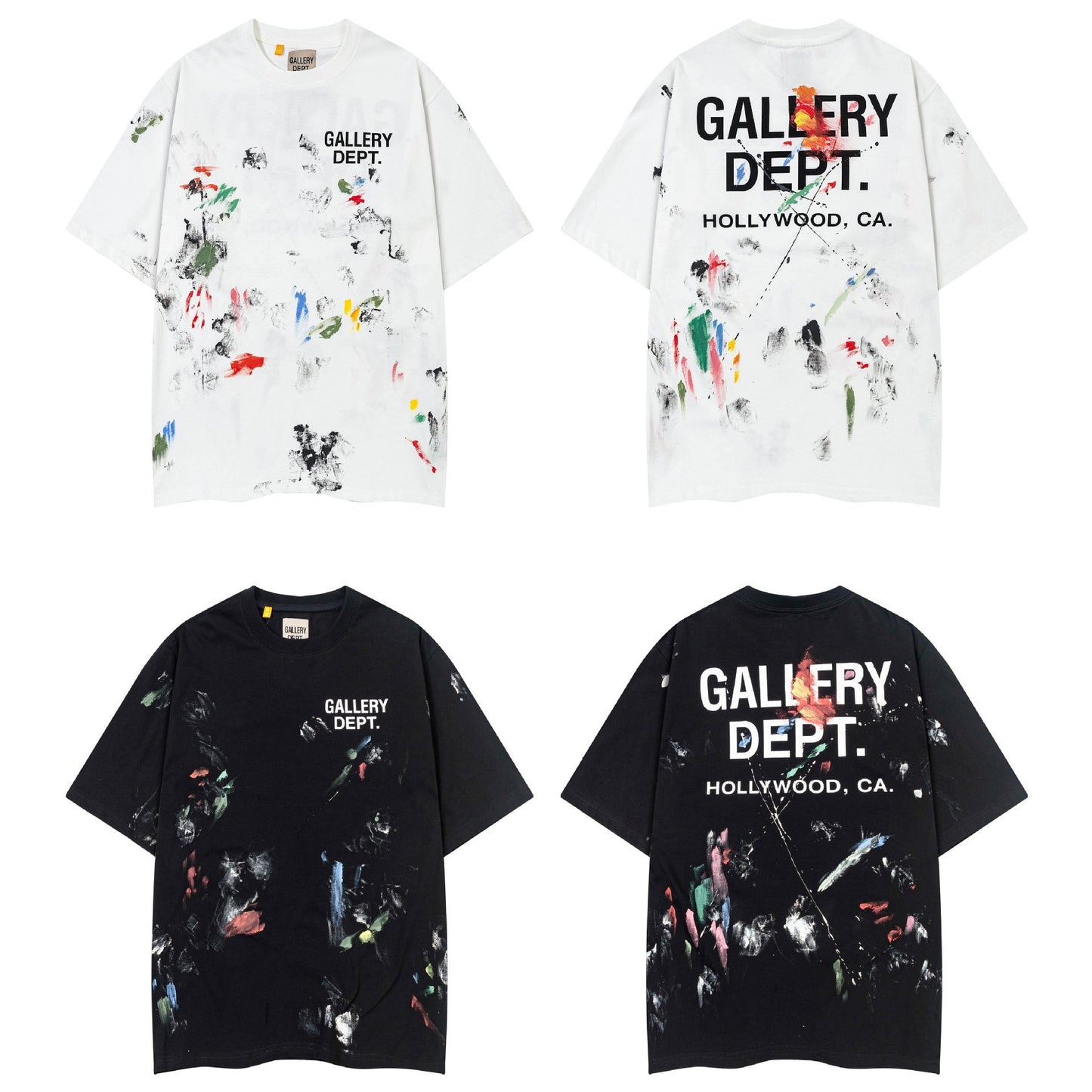 Hand-Painted Graffiti Cotton T-Shirts