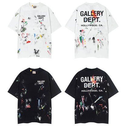 Hand-Painted Graffiti Cotton T-Shirts