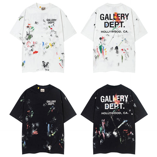 Hand-Painted Graffiti Cotton T-Shirts