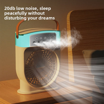 USB Portable Spray Fan with Night Light