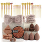 Professional Makeup Brush and Powder Puff Set 46 Pieces