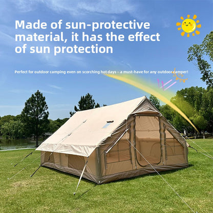 Inflatable Camping Tent Windproof Rainproof Oxford Fabric