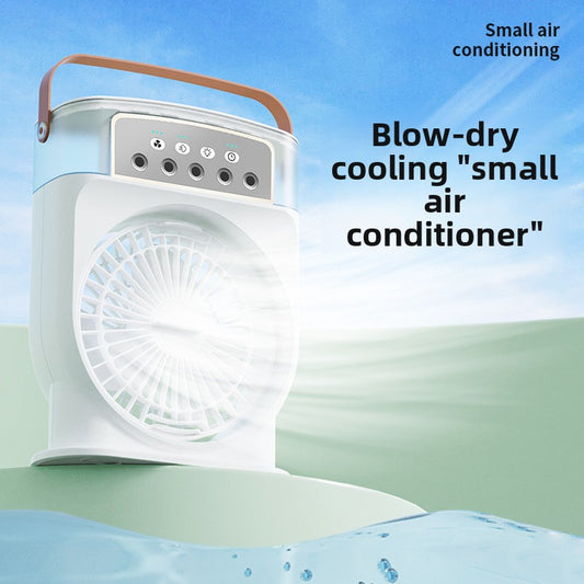 USB Portable Spray Fan with Night Light