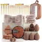 Professional Makeup Brush and Powder Puff Set 46 Pieces