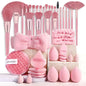 Professional Makeup Brush and Powder Puff Set 46 Pieces