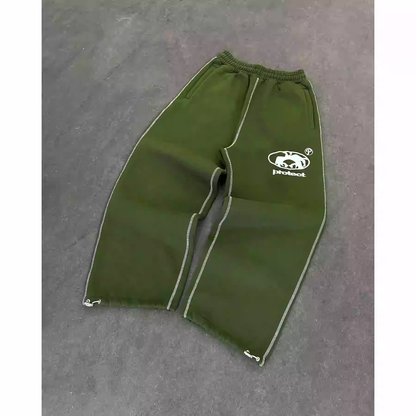 Letter Embroidered Sweatpants