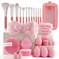 Professional Makeup Brush and Powder Puff Set 46 Pieces