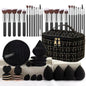 Professional Makeup Brush and Powder Puff Set 46 Pieces