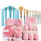 Professional Makeup Brush and Powder Puff Set 46 Pieces