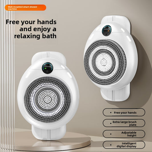 Wall-mounted automatic intelligent shower machine