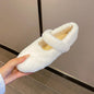 Thick-Soled Mink Fur Shoes