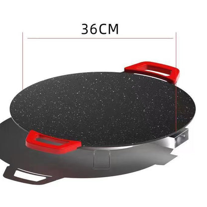 Home smokeless barbecue pan