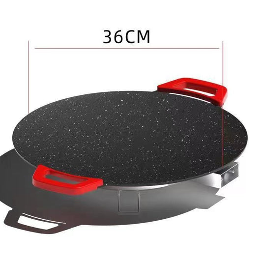 Home smokeless barbecue pan