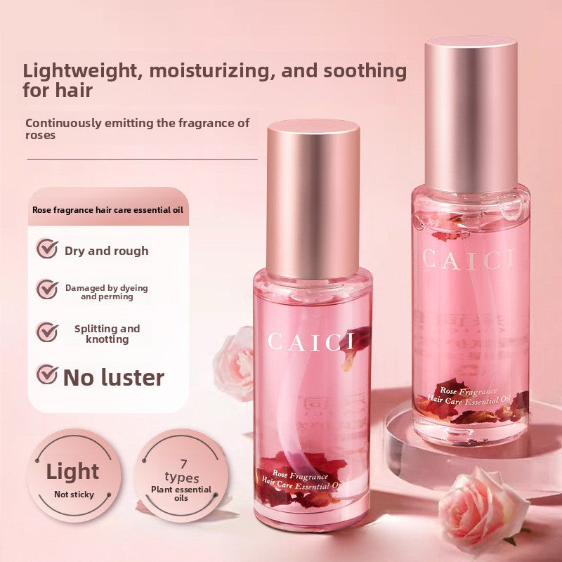 Rose fragrance hair care essential oil