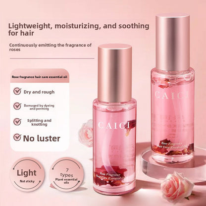 Rose fragrance hair care essential oil