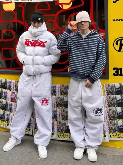 Letter Embroidered Sweatpants