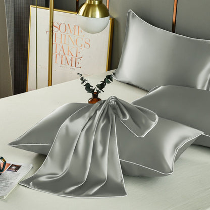 Ice silk satin pure silk pillowcase