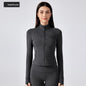 Short stand collar yoga jacket