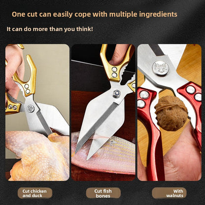 A large pair of scissors specially designed for bone cutting