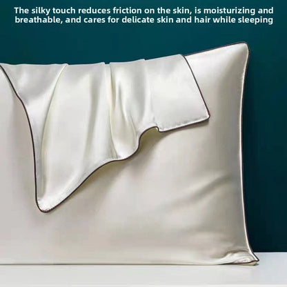 Ice silk satin pure silk pillowcase