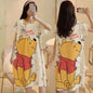 Cartoon loose short-sleeved nightgown