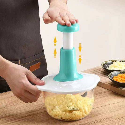 Manual multi-functional vegetable shredder