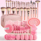 Professional Makeup Brush and Powder Puff Set 46 Pieces