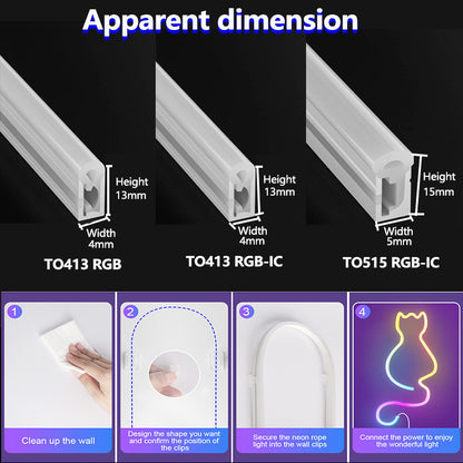 Bluetooth Voice-Controlled RGB Neon Light