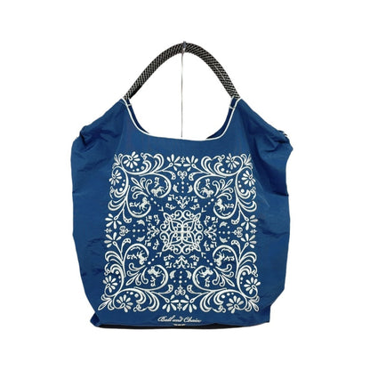 Flower vine embroidery shopping bag