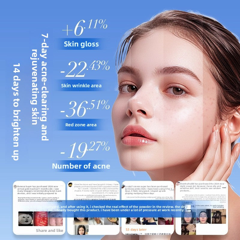 LED Photon Therapy Facial Mask Device