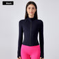 Short stand collar yoga jacket