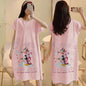 Cartoon loose short-sleeved nightgown