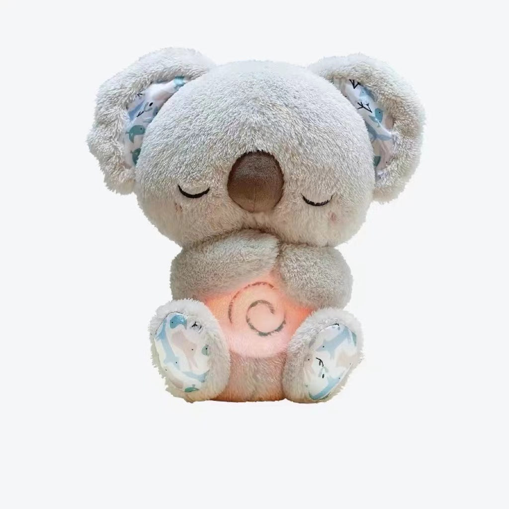 Breathing Bear Accompanying Sleeping Otter Plush Doll Toy Baby Child Soothing Music Doll Cross Border