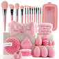 Professional Makeup Brush and Powder Puff Set 46 Pieces
