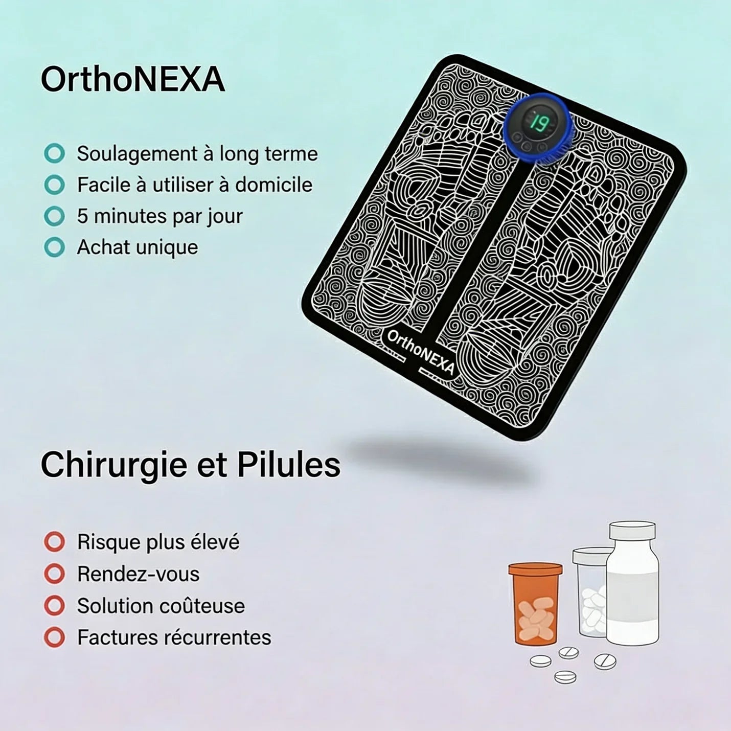 EMS Smart Foot Pad and Mini Massager