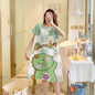 Cartoon loose short-sleeved nightgown