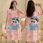 Cartoon loose short-sleeved nightgown