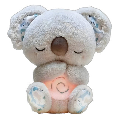 Breathing Bear Accompanying Sleeping Otter Plush Doll Toy Baby Child Soothing Music Doll Cross Border
