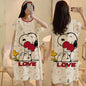Cartoon loose short-sleeved nightgown