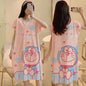 Cartoon loose short-sleeved nightgown