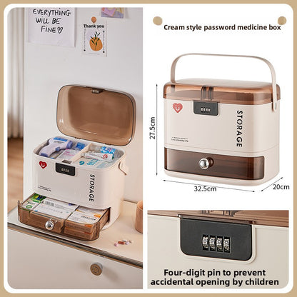 Medical Storage Box with Password Lock