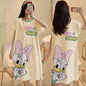 Cartoon loose short-sleeved nightgown