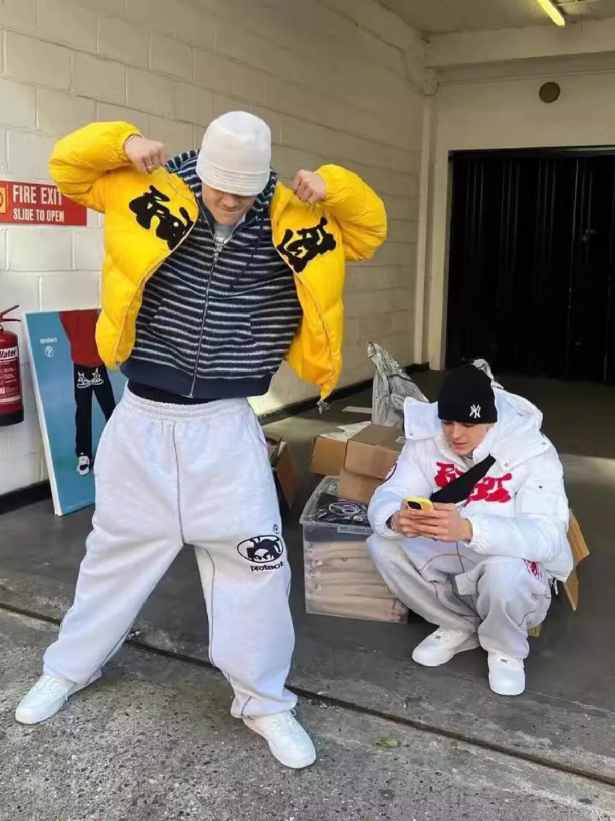 Letter Embroidered Sweatpants