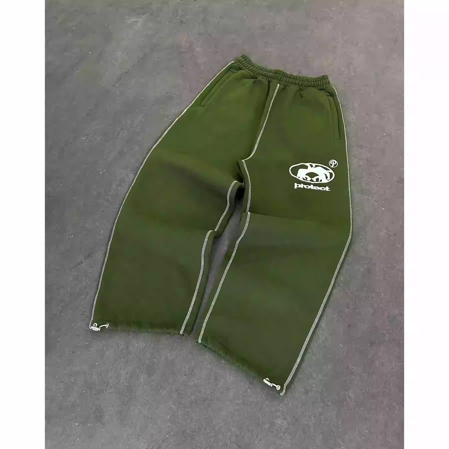 Letter Embroidered Sweatpants