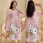 Cartoon loose short-sleeved nightgown